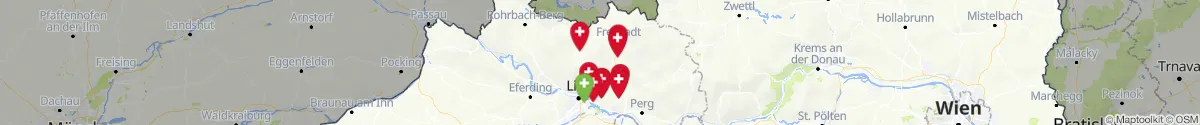 Kartenansicht für Apotheken-Notdienste in der Nähe von Reichenthal (Urfahr-Umgebung, Oberösterreich)